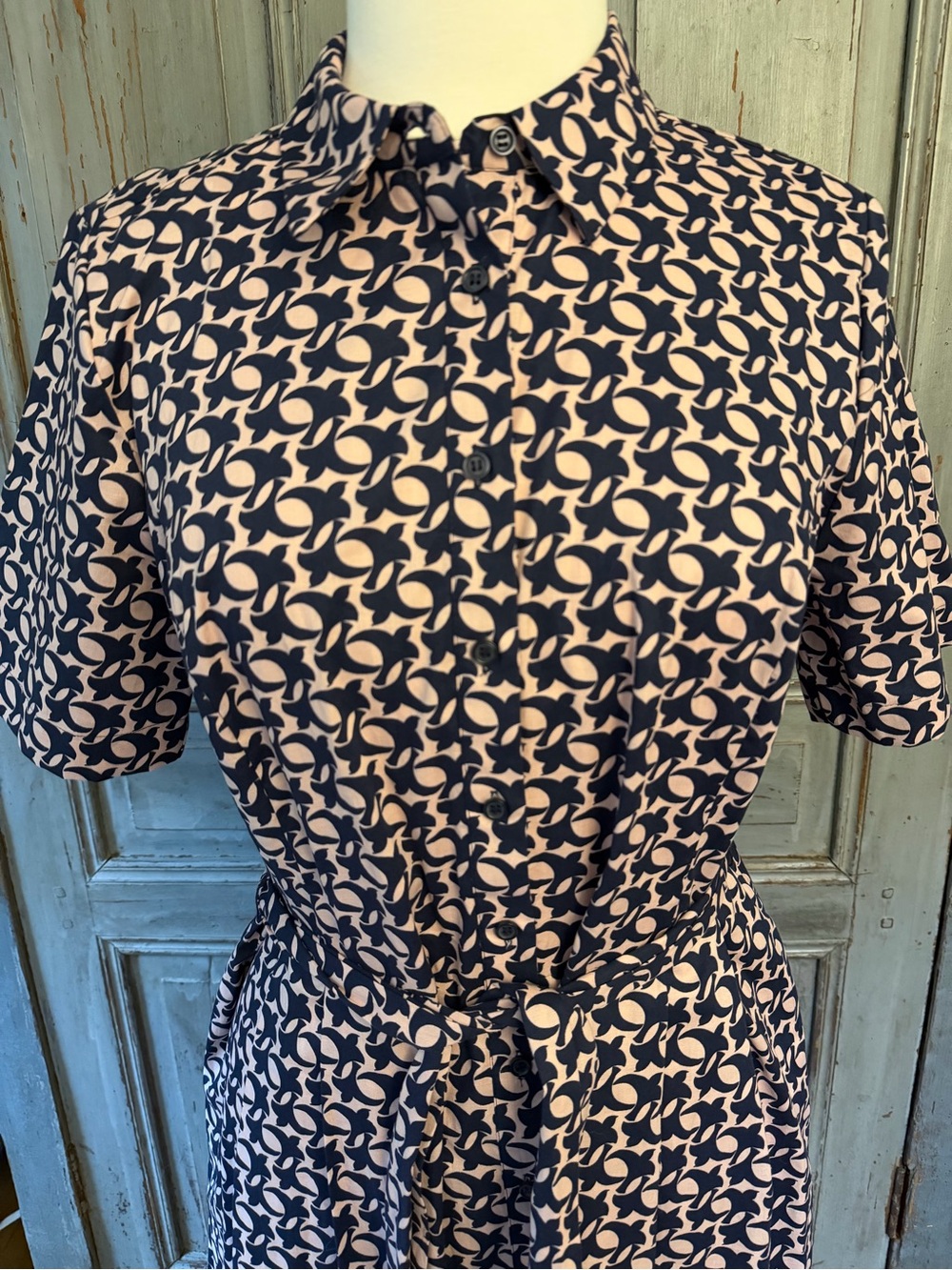 NWT Boden Isadora midi Short Sleeve Shirt Dress US12 - Picture 2 of 10